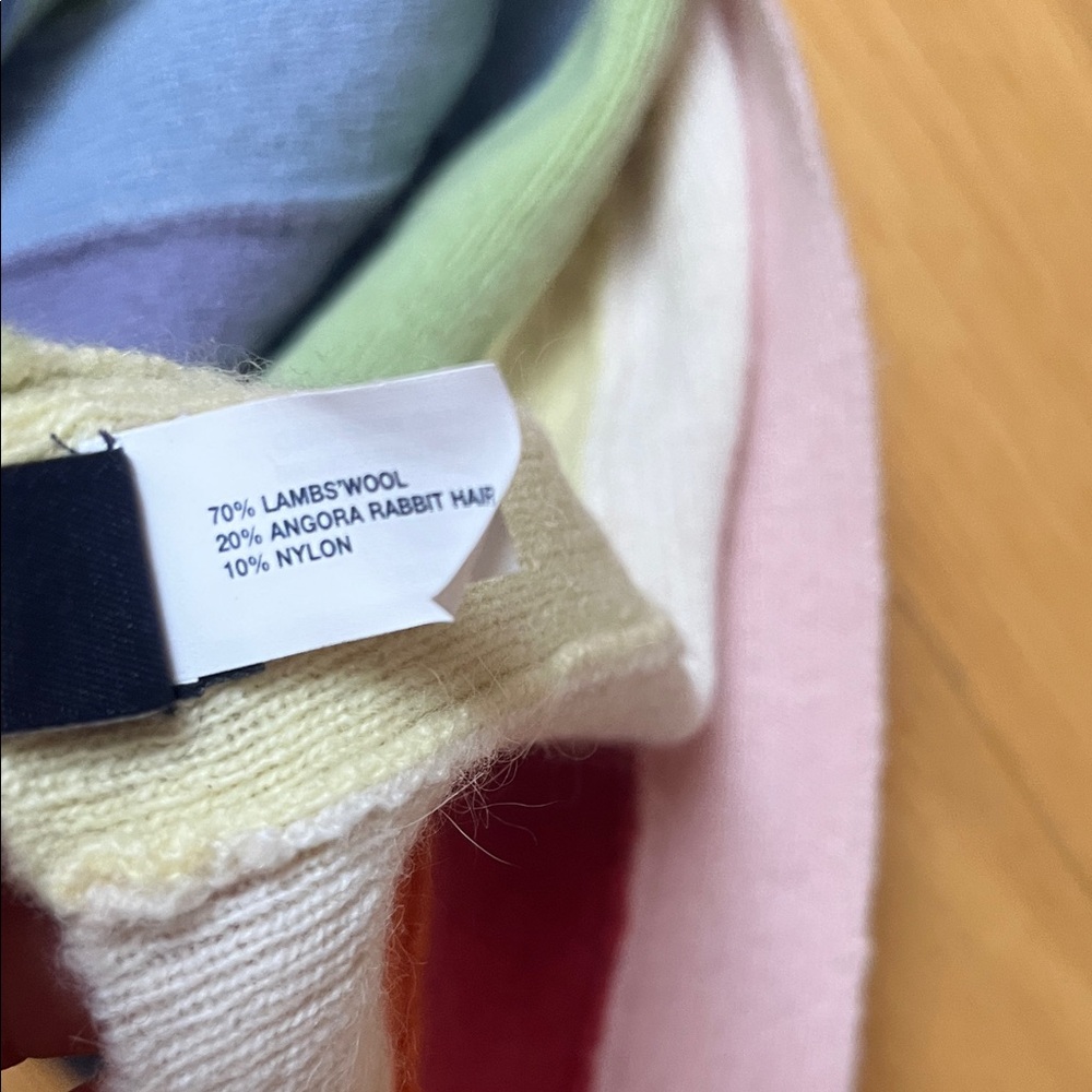 GAP Multicolor Striped Wool Knit Scarf - Picture 4 of 7